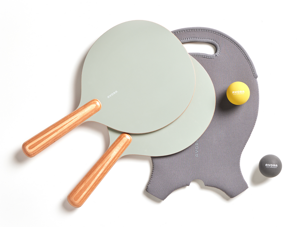 handmade beach paddle ball sets