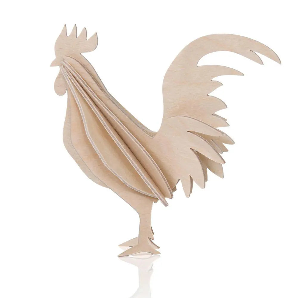 lovi rooster natural wood
