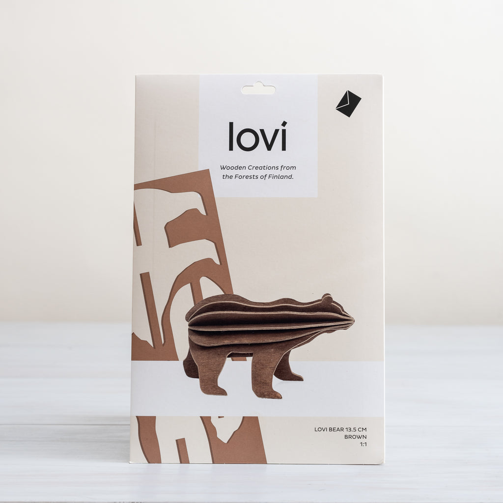 Lovi Bear 13.5 cm Brown