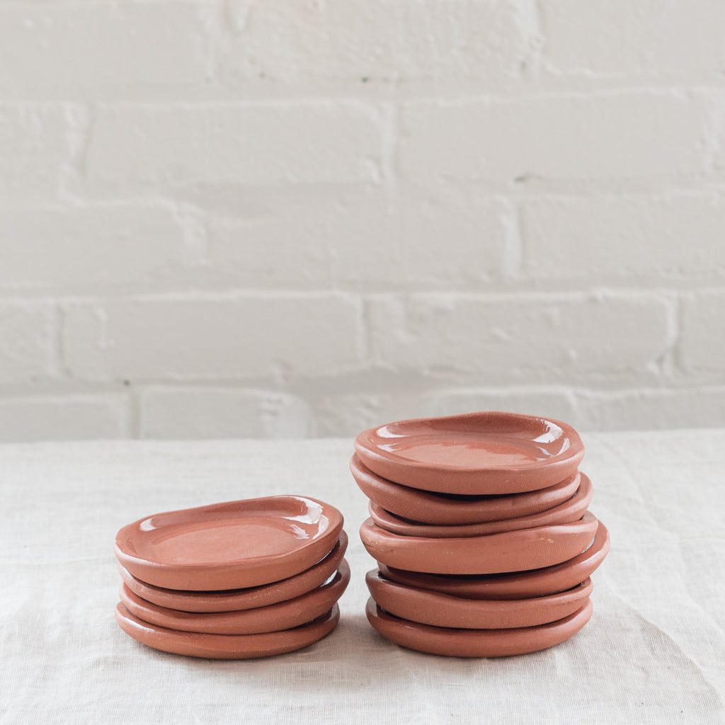 terra cotta slab plate - terra cotta plate - fd pottery -