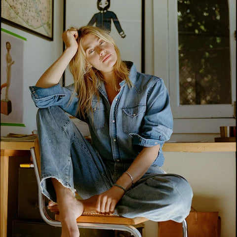 Imogene + Willie Mcfly Washed Pearl Snap shirt