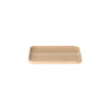 wooden tray on a white background