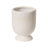 White ceramic vase on a white background