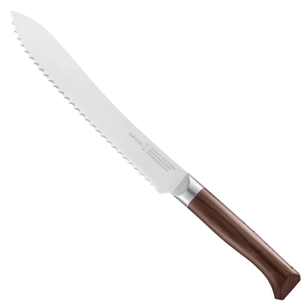 Bread knife on a white background