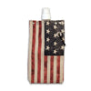 Canteen with American flag design on a white background
