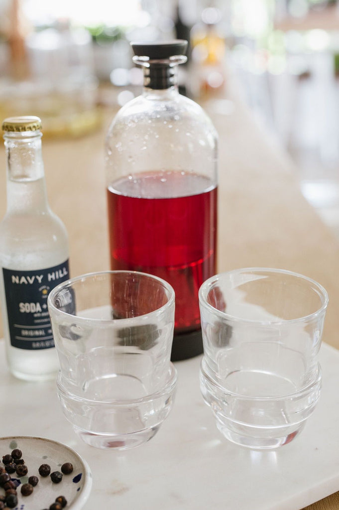 ethan ashe - glass cocktail infuser- stainless steel infuser- cocktail carafe