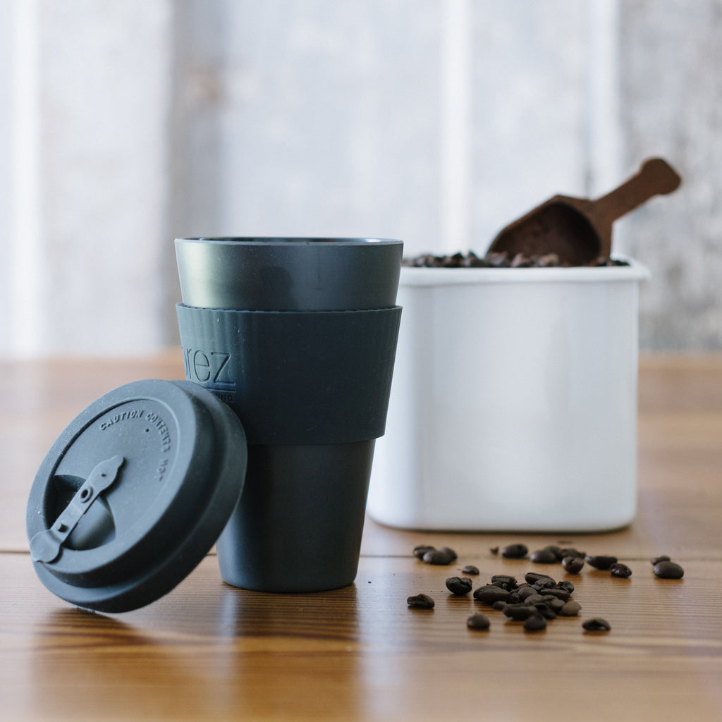 Bamboo coffee & tea cup with lid – 550ml –