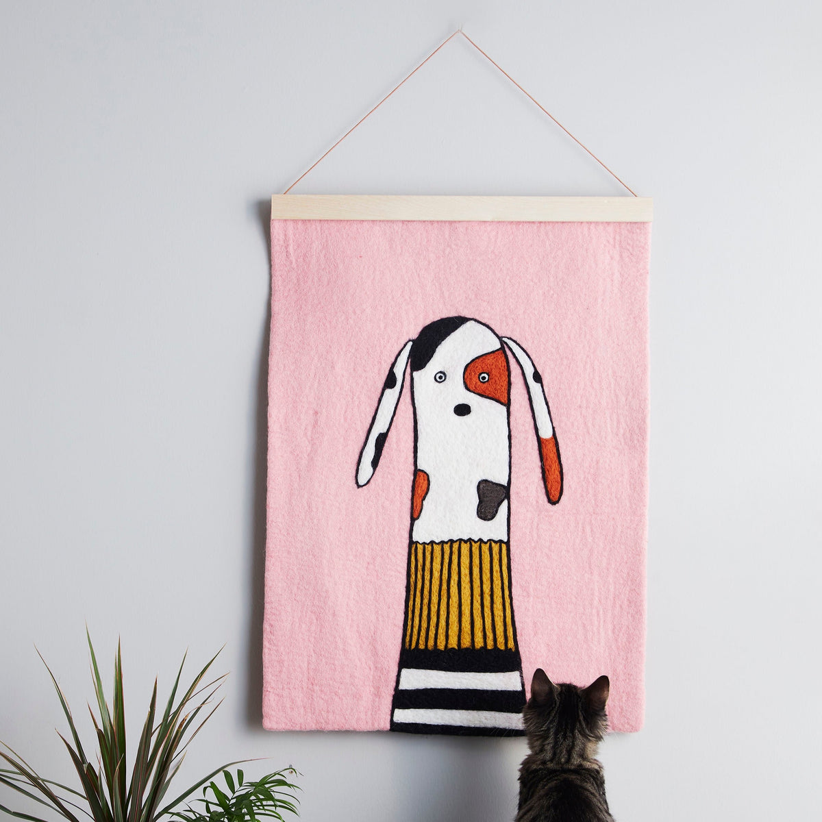 Poster, Dog in a Pink Room | Be Just