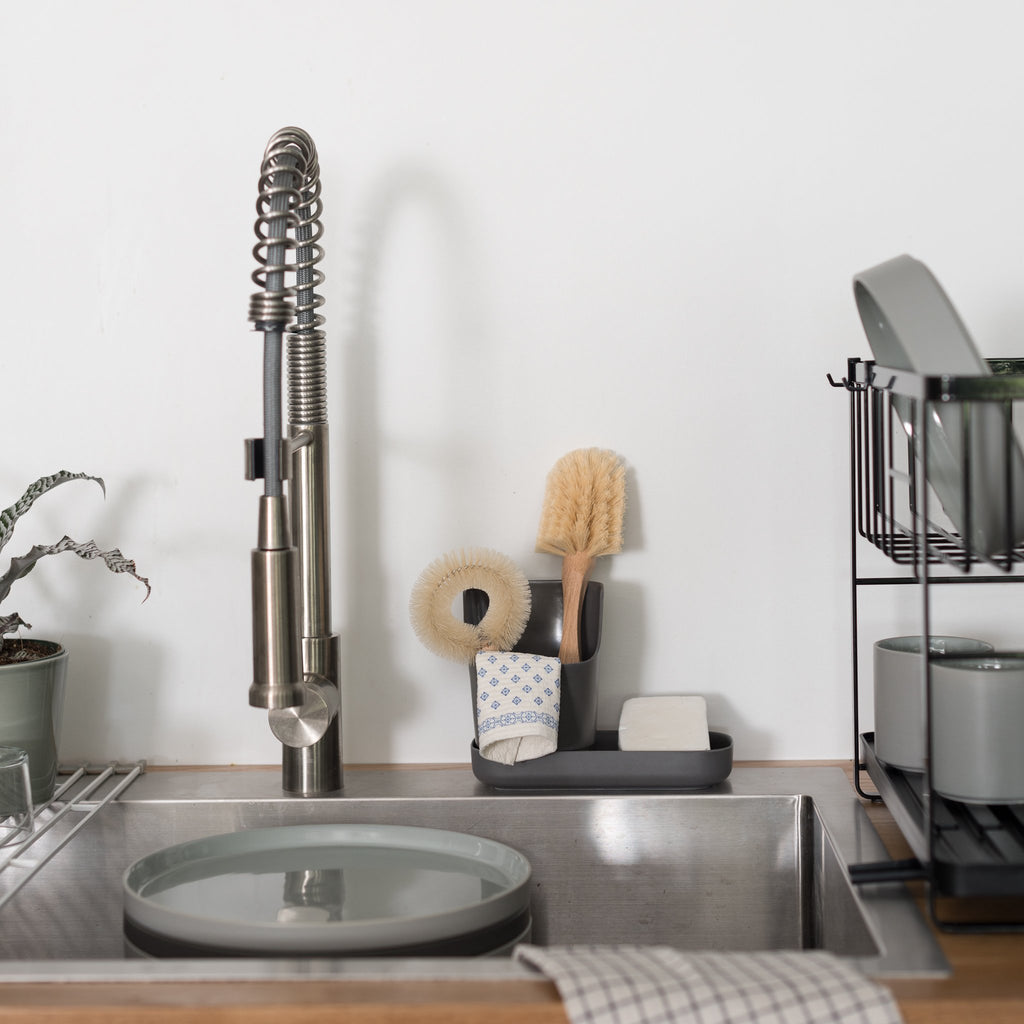 counter caddy - ekobo - sink organizer - bamboo fiber 