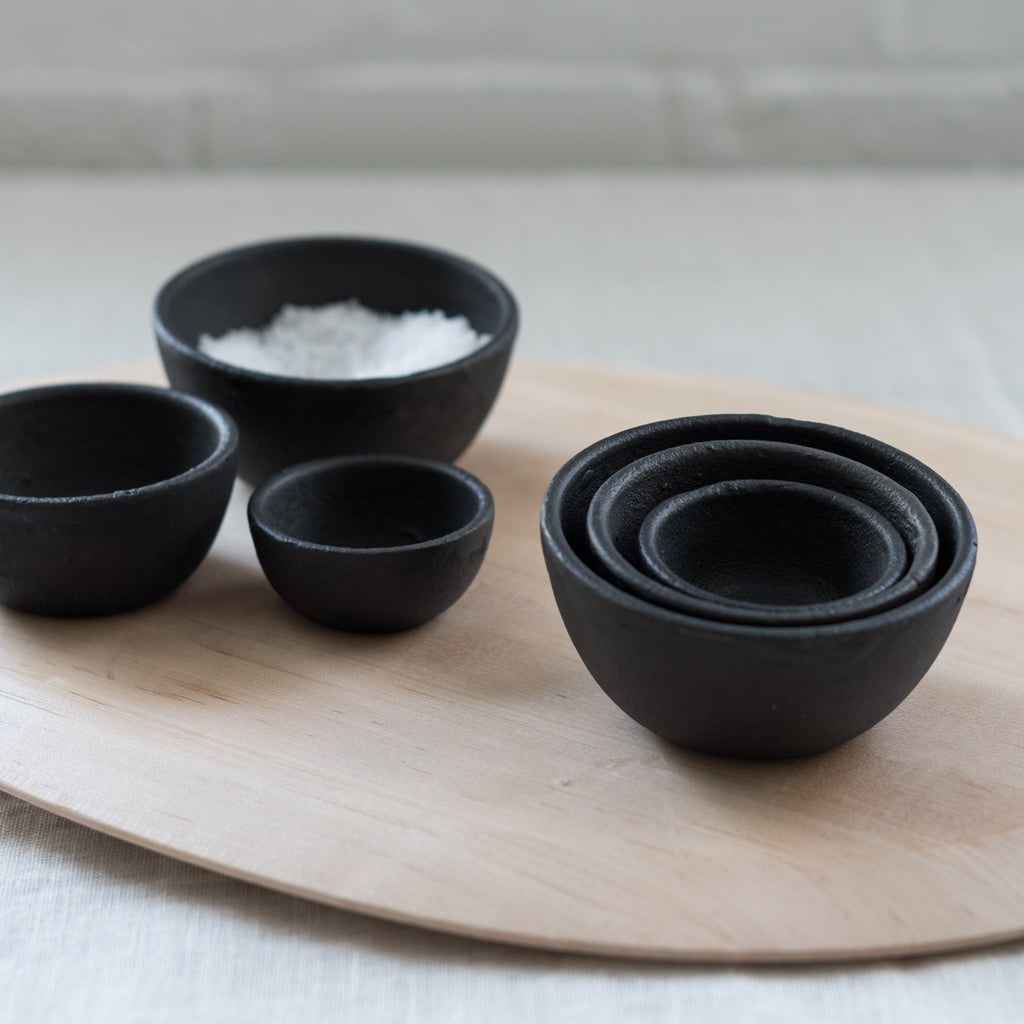Simple Cast Iron Bowl, Set of three