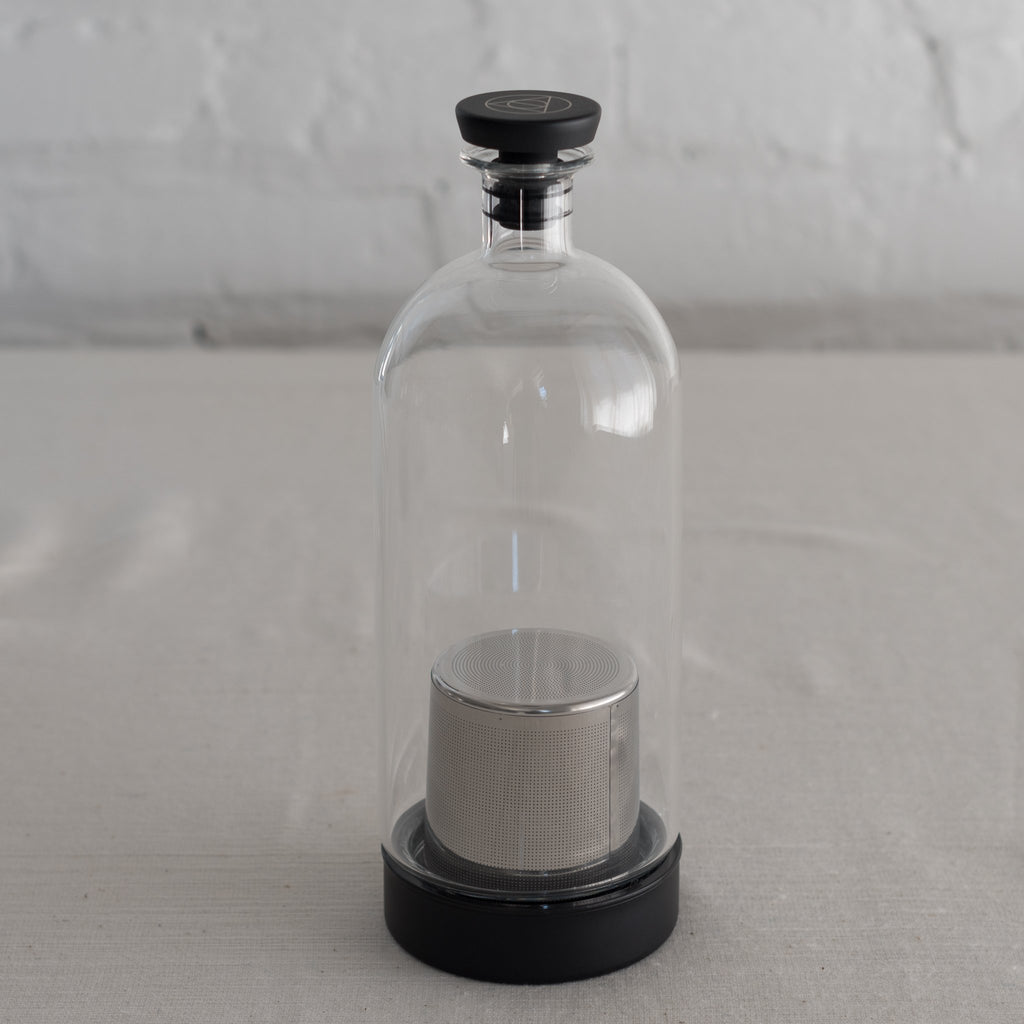 ethan ashe - glass cocktail infuser- stainless steel infuser- cocktail carafe