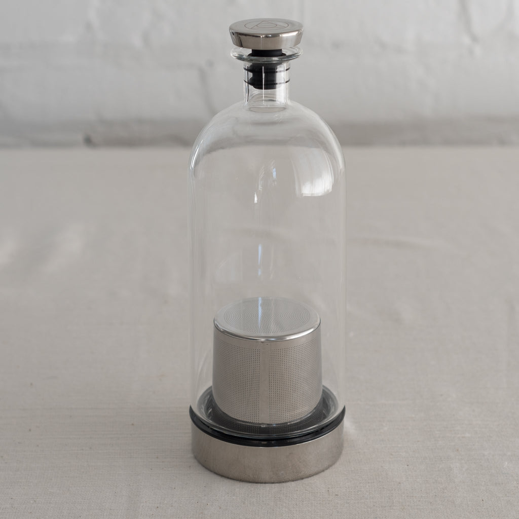 ethan ashe - glass cocktail infuser- stainless steel infuser- cocktail carafe