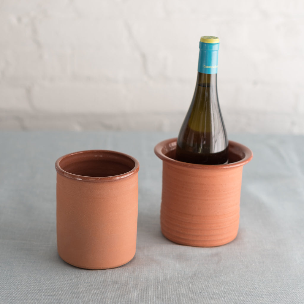 terra cotta wine cooler-terra cotta wine chiller-naturally cooling terra cotta wine chiller- earthenware wine cooler- artisan wine cooler