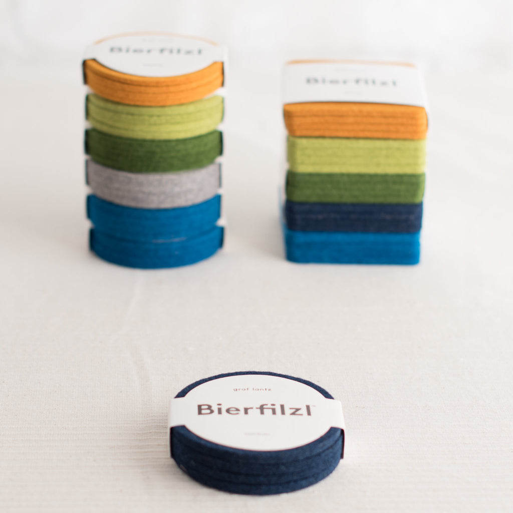 round felt coasters - modern felt coasters - merino wool felt coasters - 100% merino wool coasters - colorful felt coasters- colorful wool coasters