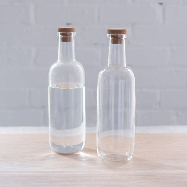 hay bottle - glass carafe - glass carafe with cork lid - hay - 