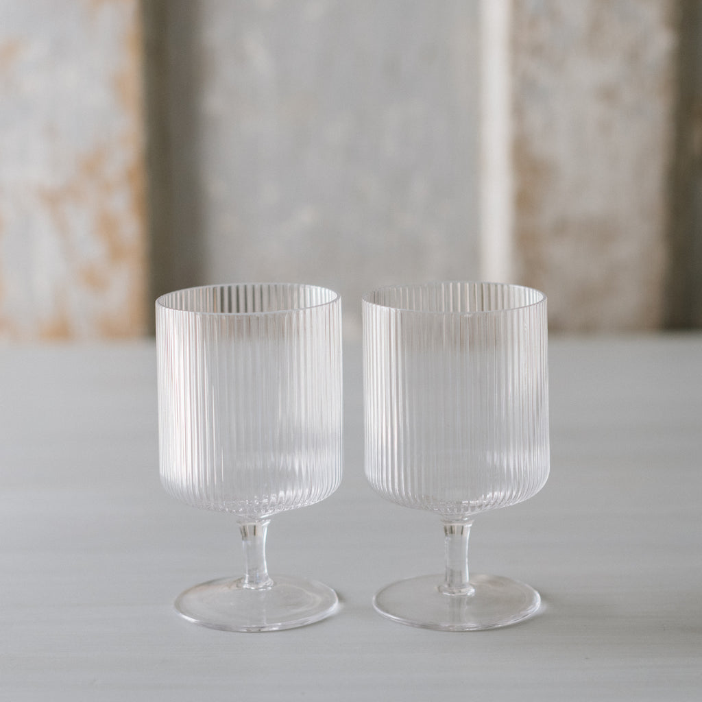 Modern Ripple Wine Glass – Be Just