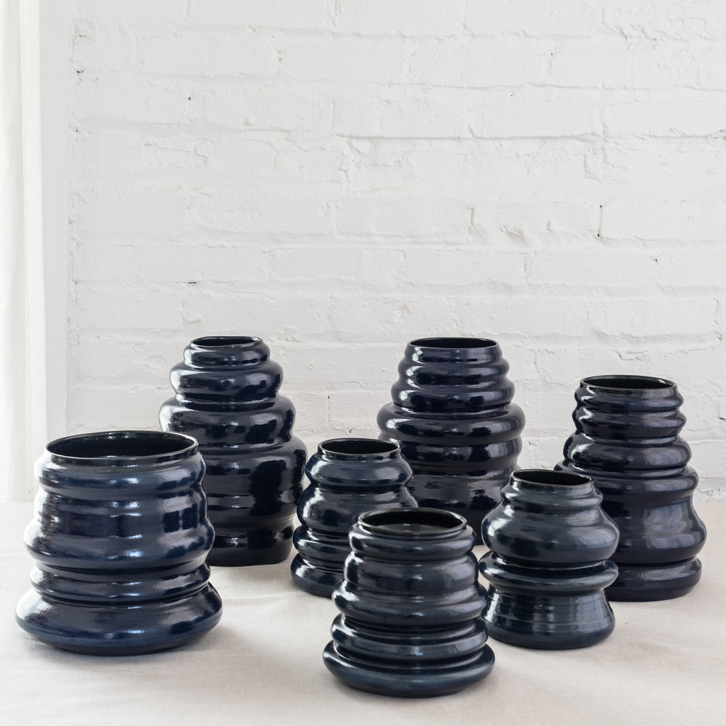 coil pot planter Coil Pot, Blue, Peacock