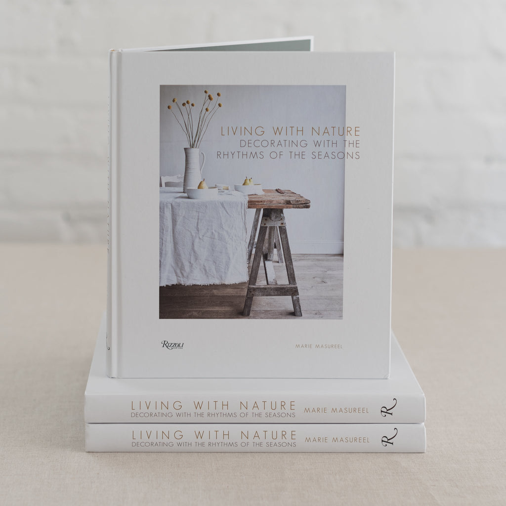 living with nature book - decorating book- floral book-  marie masiureel