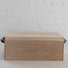 oak bread box - oak bread cutting board - oak box - bread box 