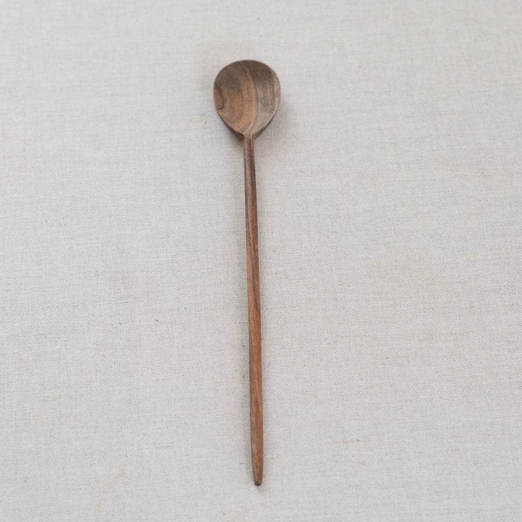 walnut baking spoon, baking spoon, walnut baking spoon, round sppon