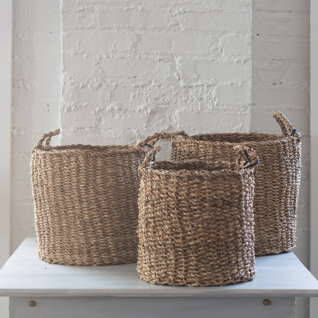 hacienda basket - accent decor - basket - woven basket