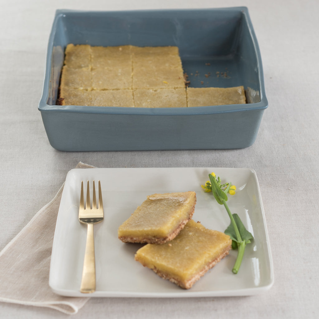Mud Australia ceramic baking dish with dessert